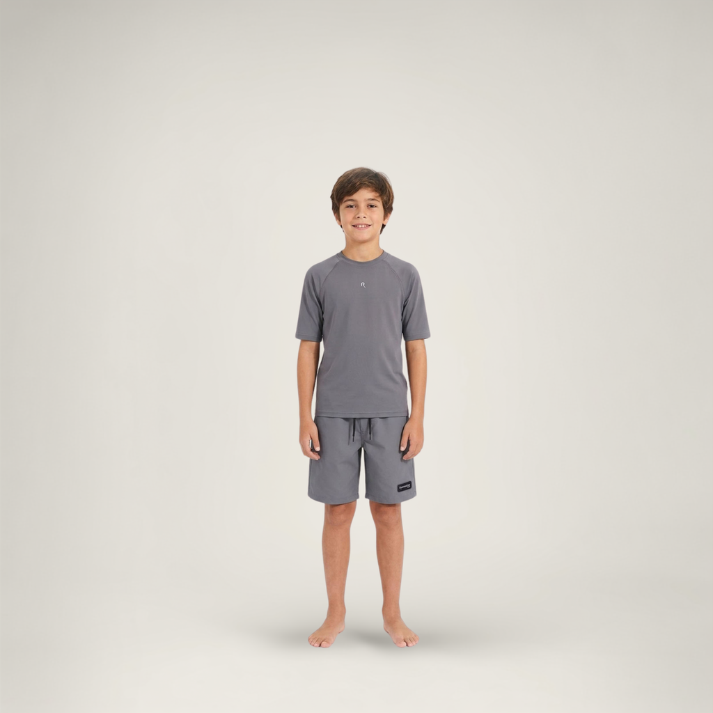 Cozy T-Shirt UPF50+ UV Swimwear Unisex - Shark Grey