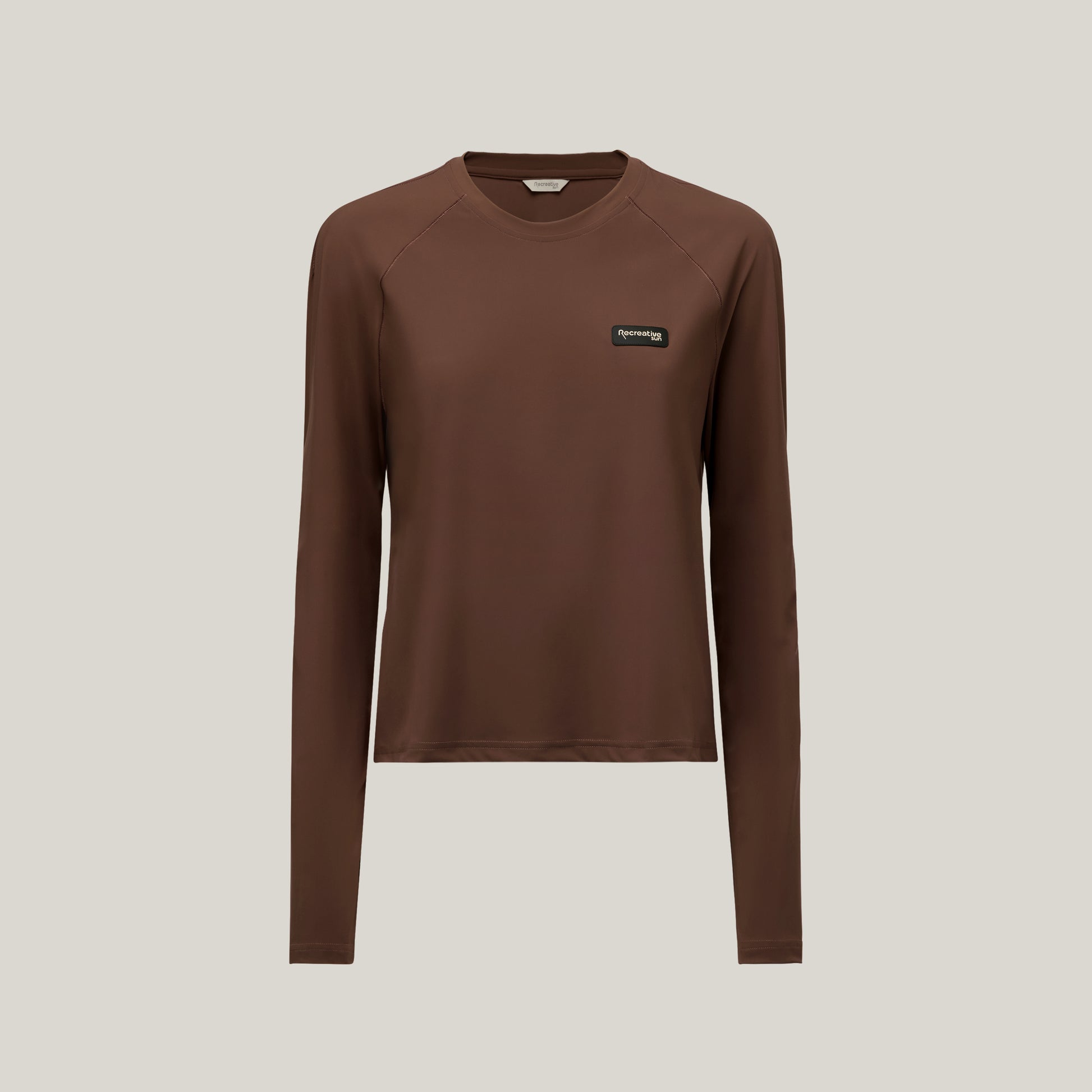 Cozy Long Sleeve T-Shirt UPF50+ UV Swimwear Women – Coconut Brown