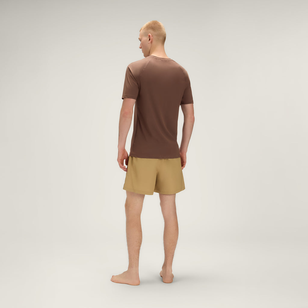 Cozy T-Shirt UPF50+ UV Activewear Men – Coconut Brown