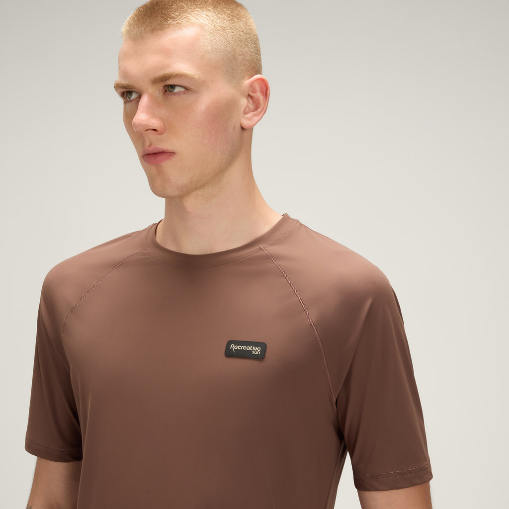 Cozy T-Shirt UPF50+ UV Activewear Men – Coconut Brown