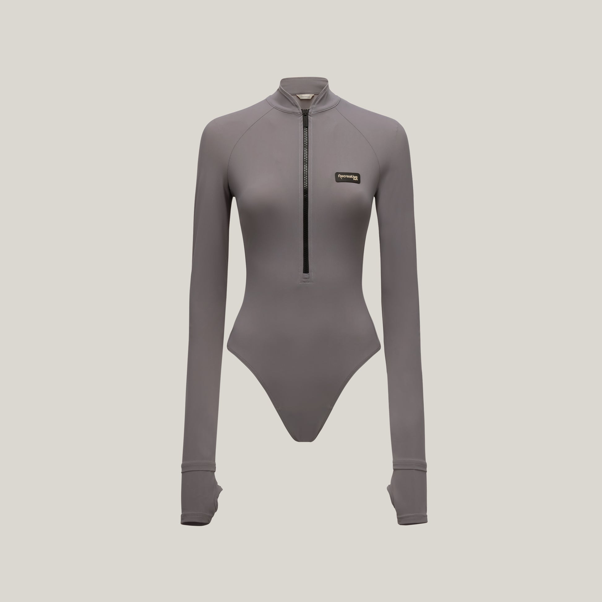 Long Sleeve Bodysuit UPF50+ UV Swimwear Women – Shark Grey