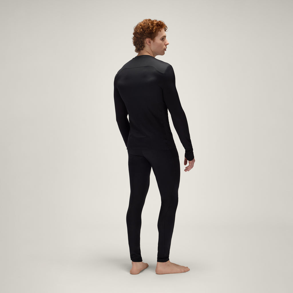 Long Sleeve T-Shirt UPF50+ UV Swimwear Men – Vulcanic Black