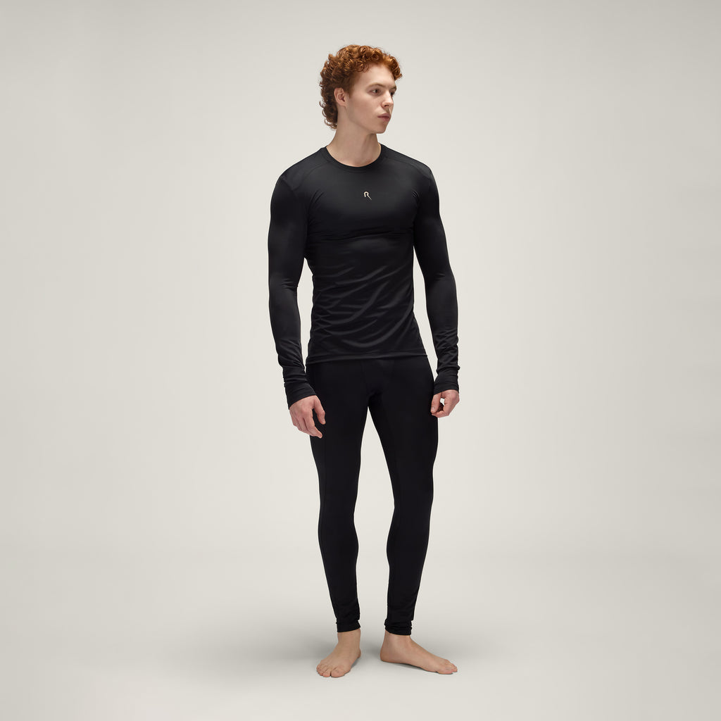 Long Sleeve T-Shirt UPF50+ UV Swimwear Men – Vulcanic Black