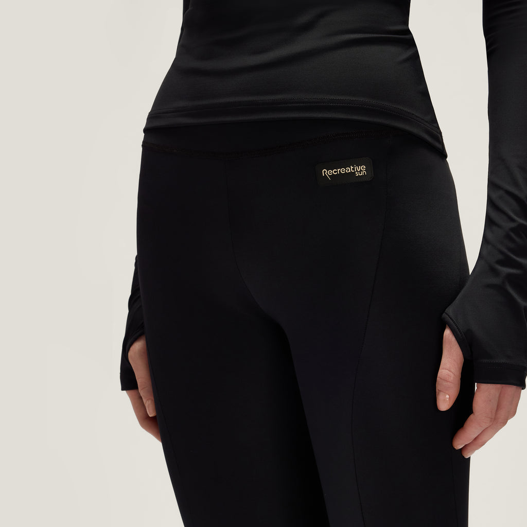 Long Leggings UPF50+ UV Activewear Women – Vulcanic Black