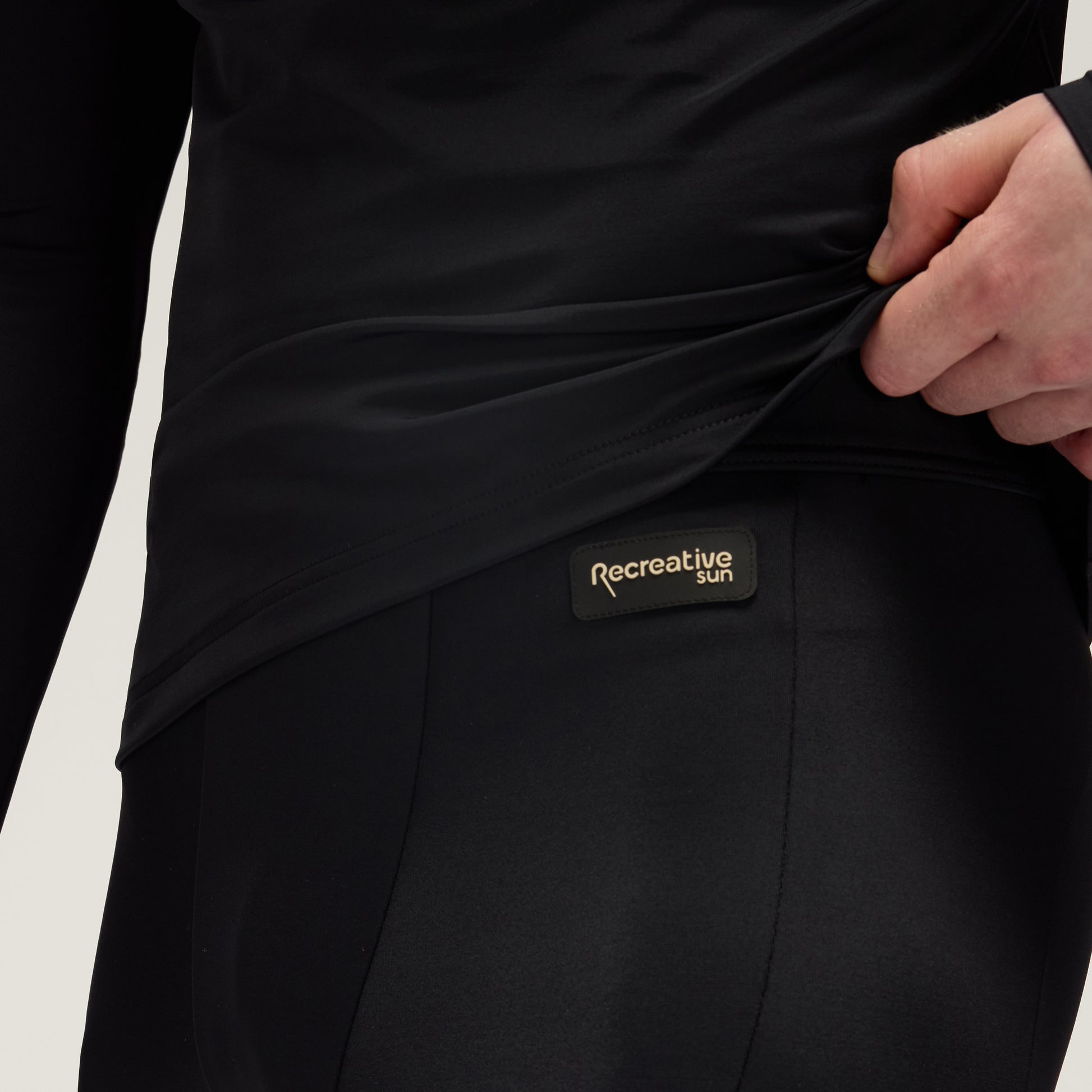 Long Leggings UPF50+ UV Activewear Men – Vulcanic Black