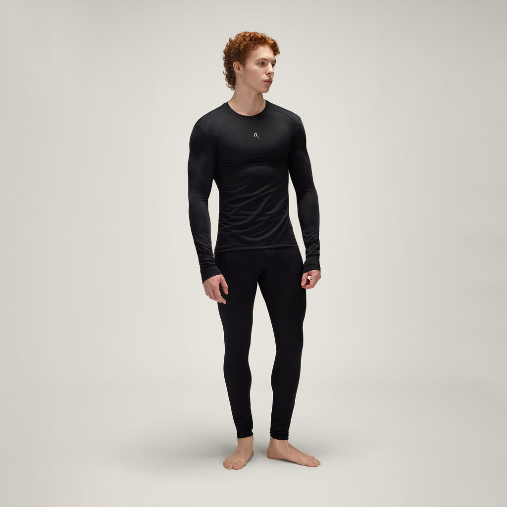 Long Leggings UPF50+ UV Activewear Men – Vulcanic Black
