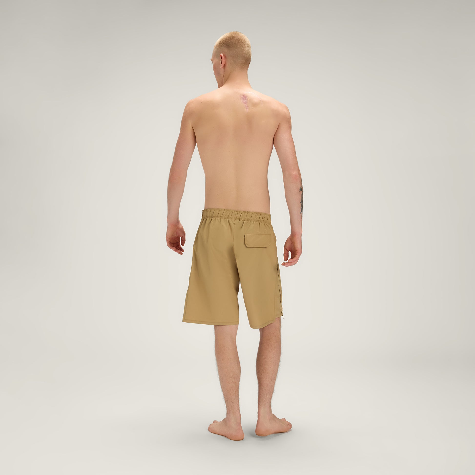 Loose Muay Thai Shorts UPF50+ UV Swimwear Men – Sunshine Beige