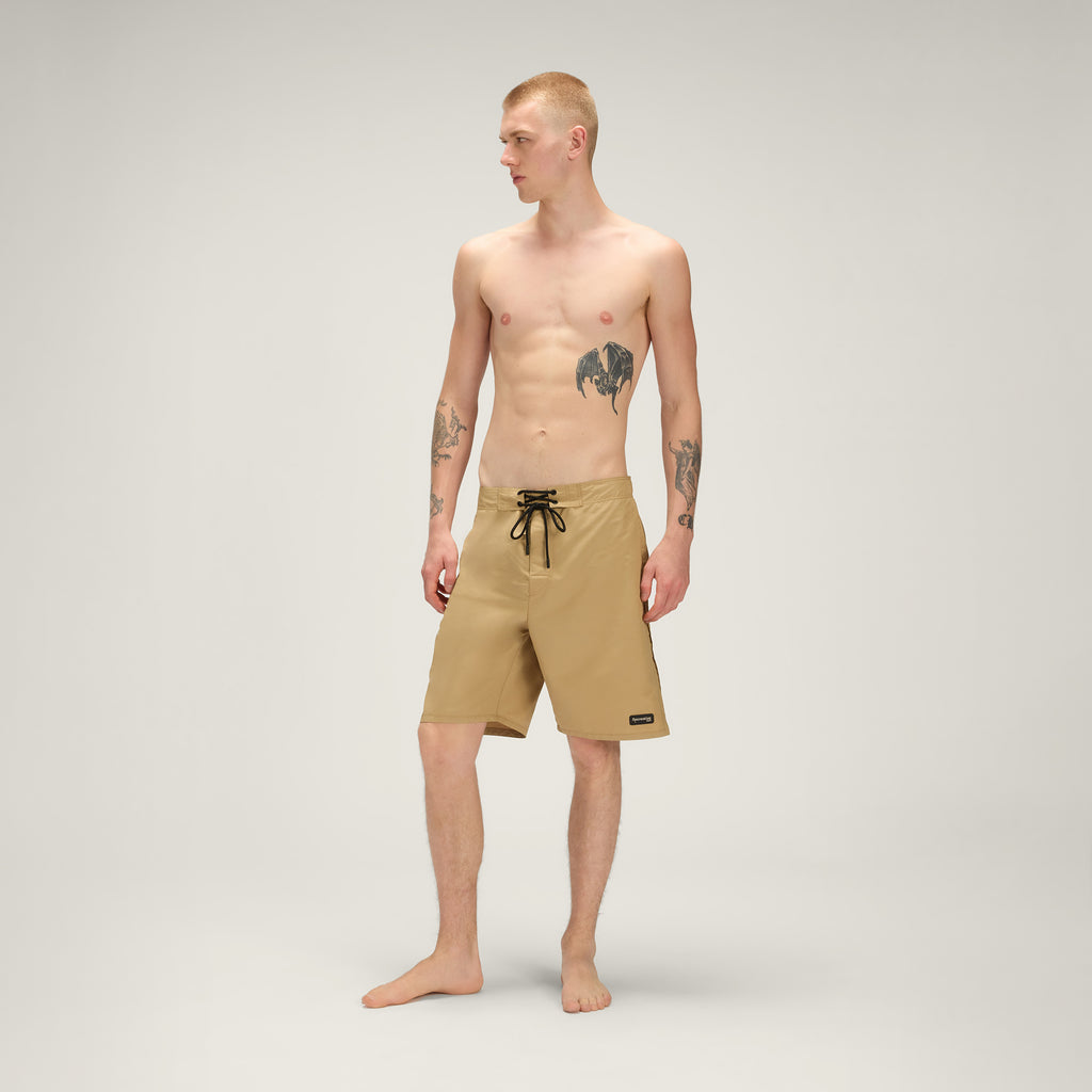 Loose Muay Thai Shorts UPF50+ UV Swimwear Men – Sunshine Beige