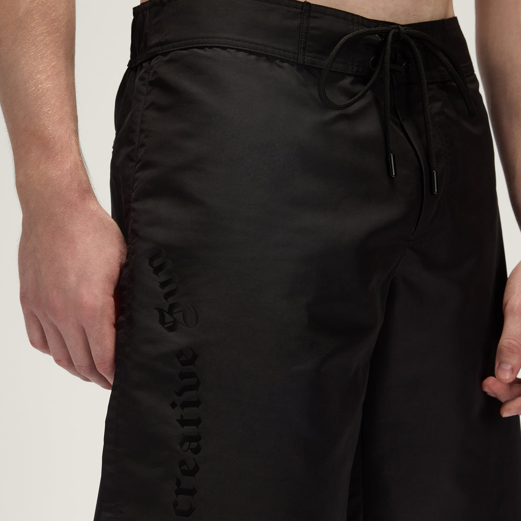 Muay Thai Shorts UPF50+ UV Swimwear Men – Vulcanic Black