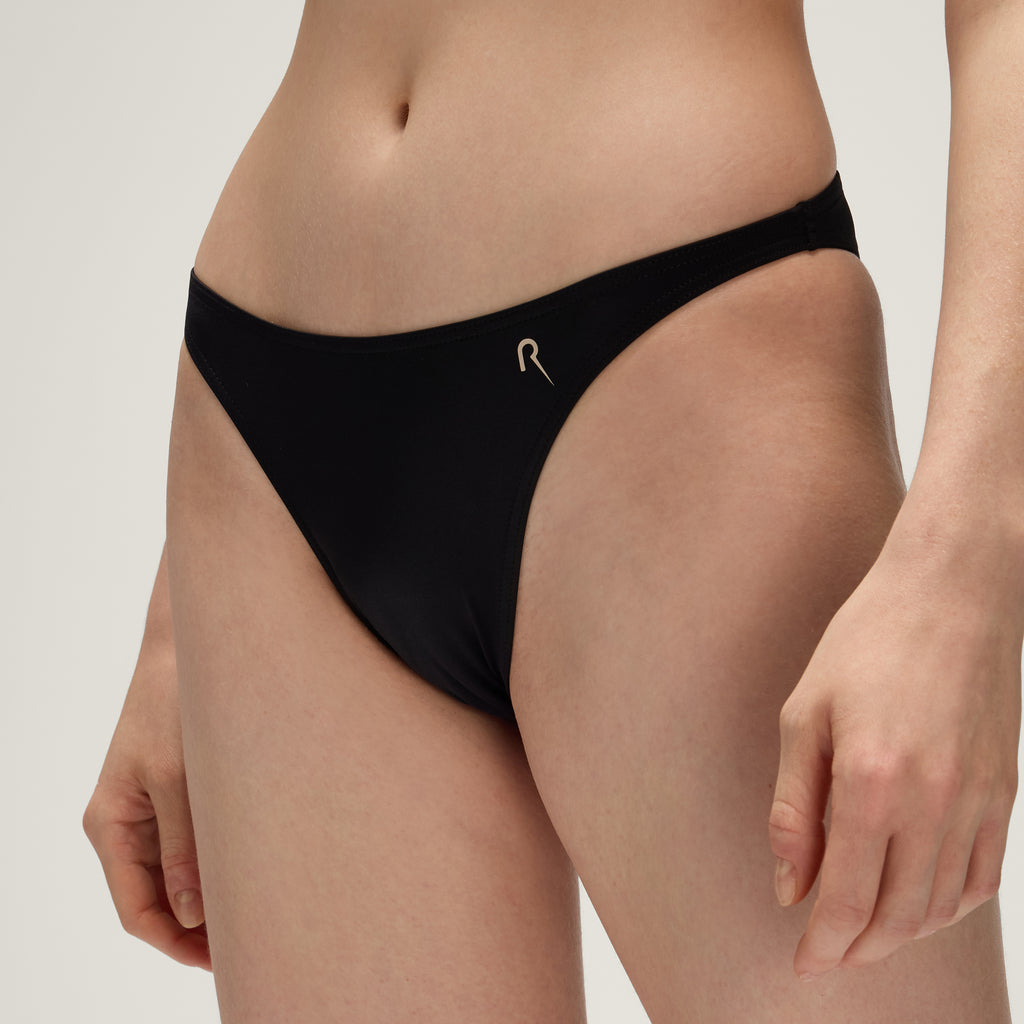 Tiny Bikini Bottom UPF50+ UV Swimwear Women – Vulcanic Black