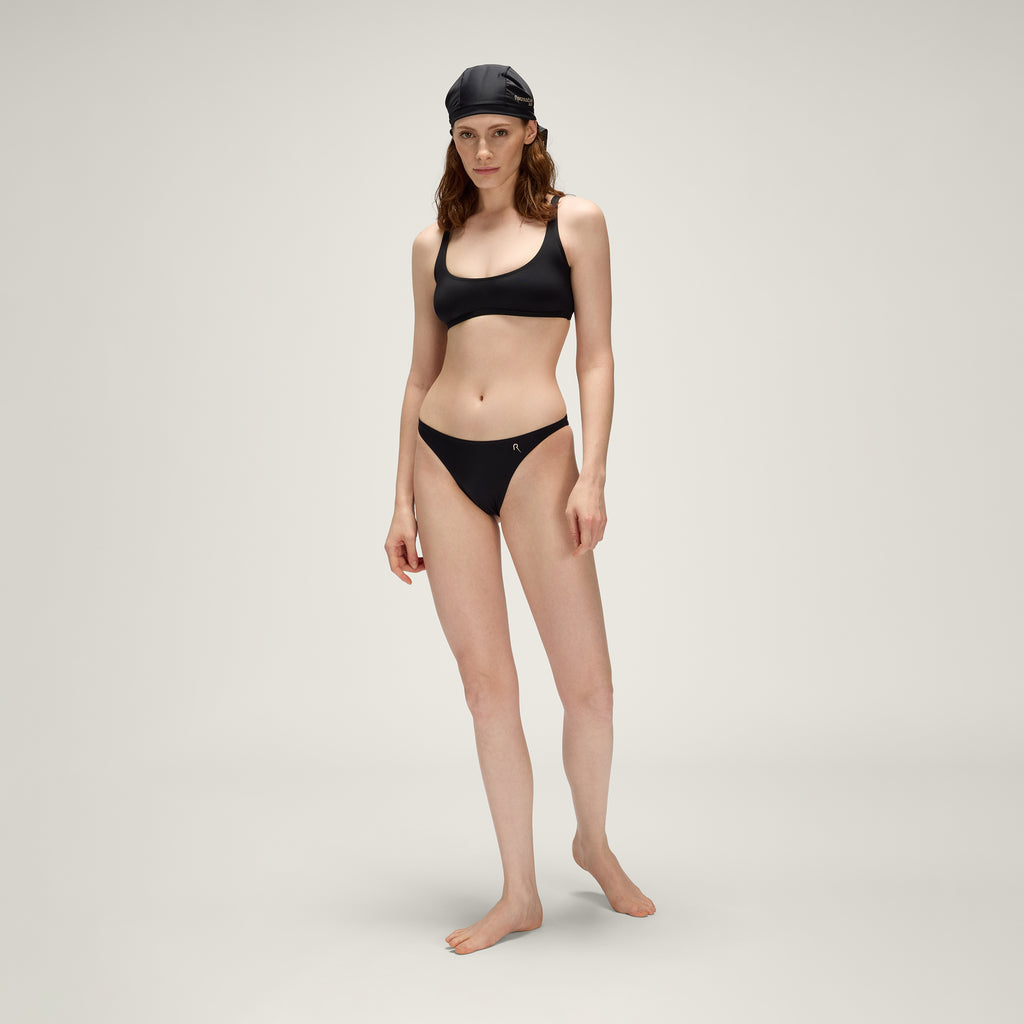 Tiny Bikini Bottom UPF50+ UV Swimwear Women – Vulcanic Black